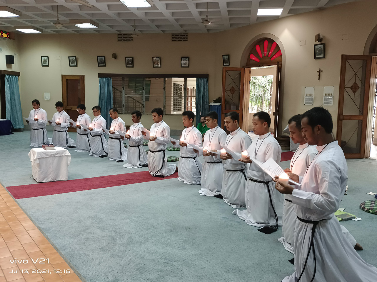 Renewal of Vows of 18 Seminarians in the Sacred Heart of Jesus Province, Bangladesh 1